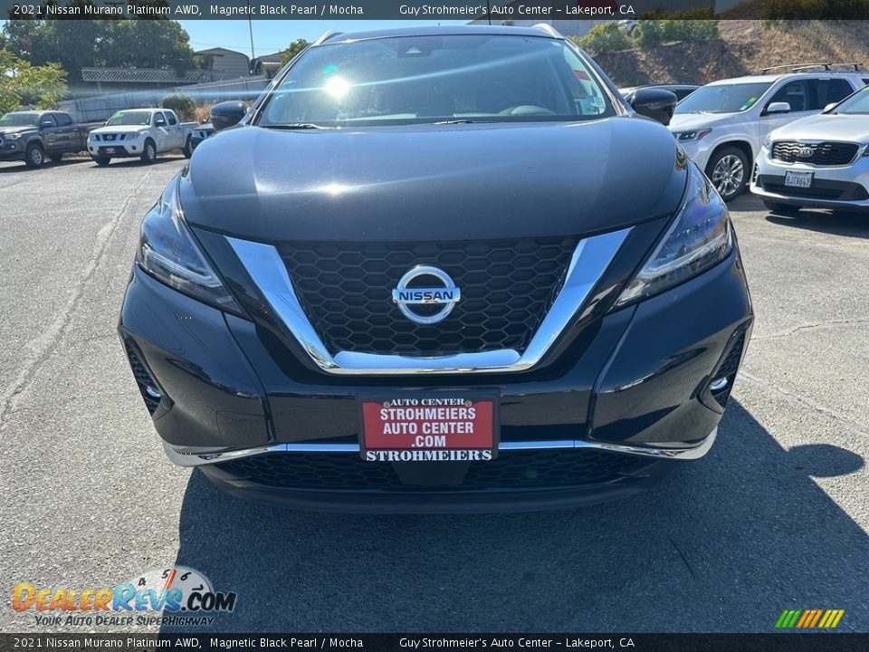 2021 Nissan Murano Platinum AWD Magnetic Black Pearl / Mocha Photo #2