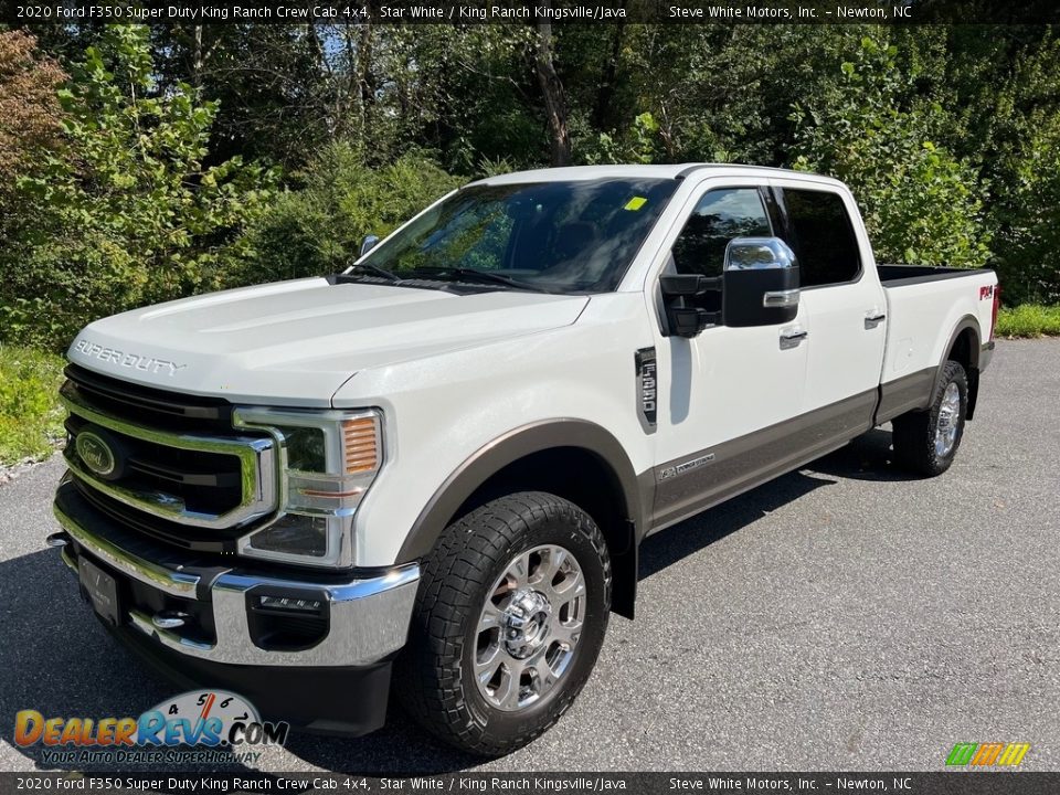 2020 Ford F350 Super Duty King Ranch Crew Cab 4x4 Star White / King Ranch Kingsville/Java Photo #2