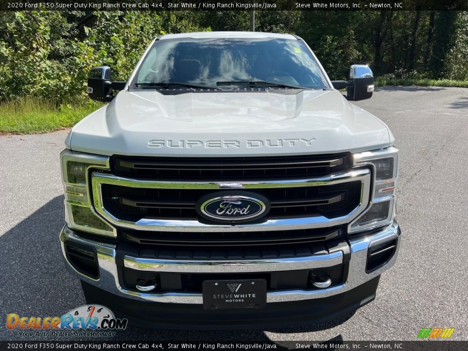 2020 Ford F350 Super Duty King Ranch Crew Cab 4x4 Star White / King Ranch Kingsville/Java Photo #3