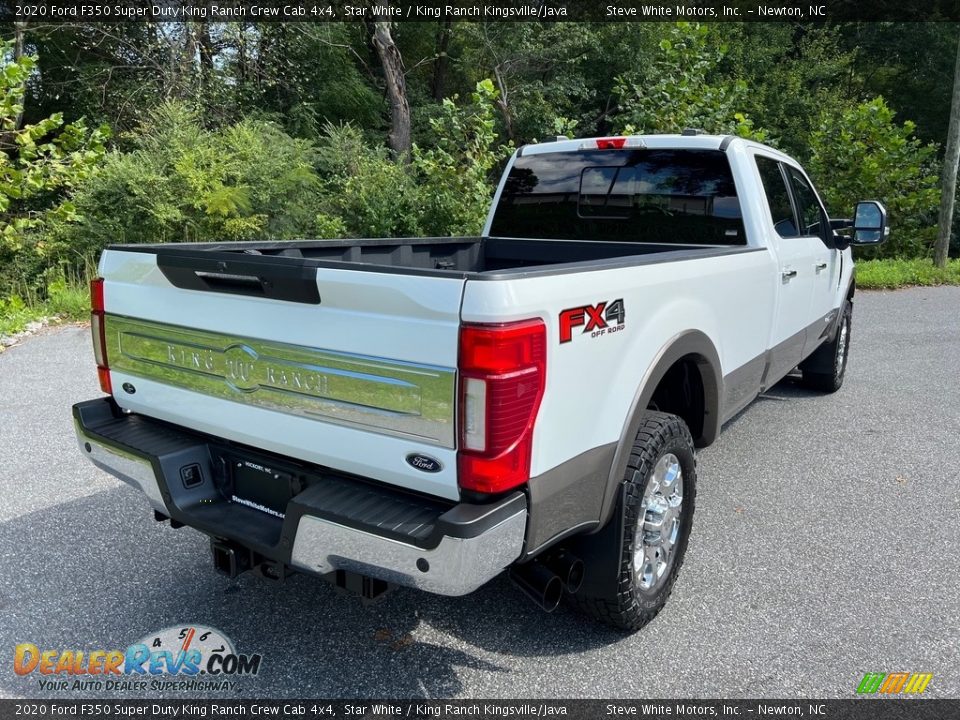 2020 Ford F350 Super Duty King Ranch Crew Cab 4x4 Star White / King Ranch Kingsville/Java Photo #5