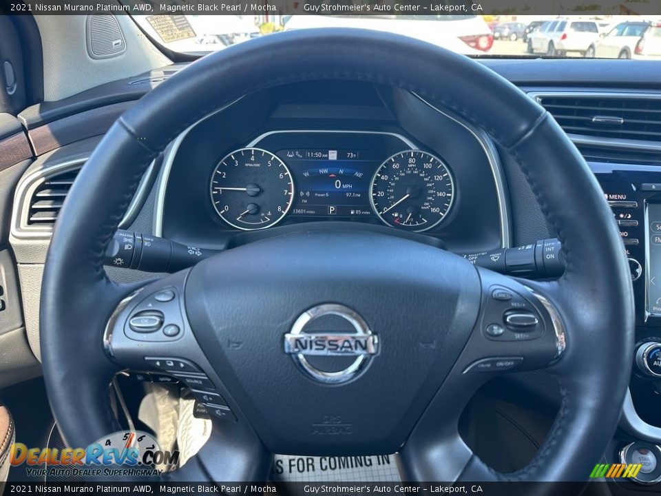 2021 Nissan Murano Platinum AWD Steering Wheel Photo #8