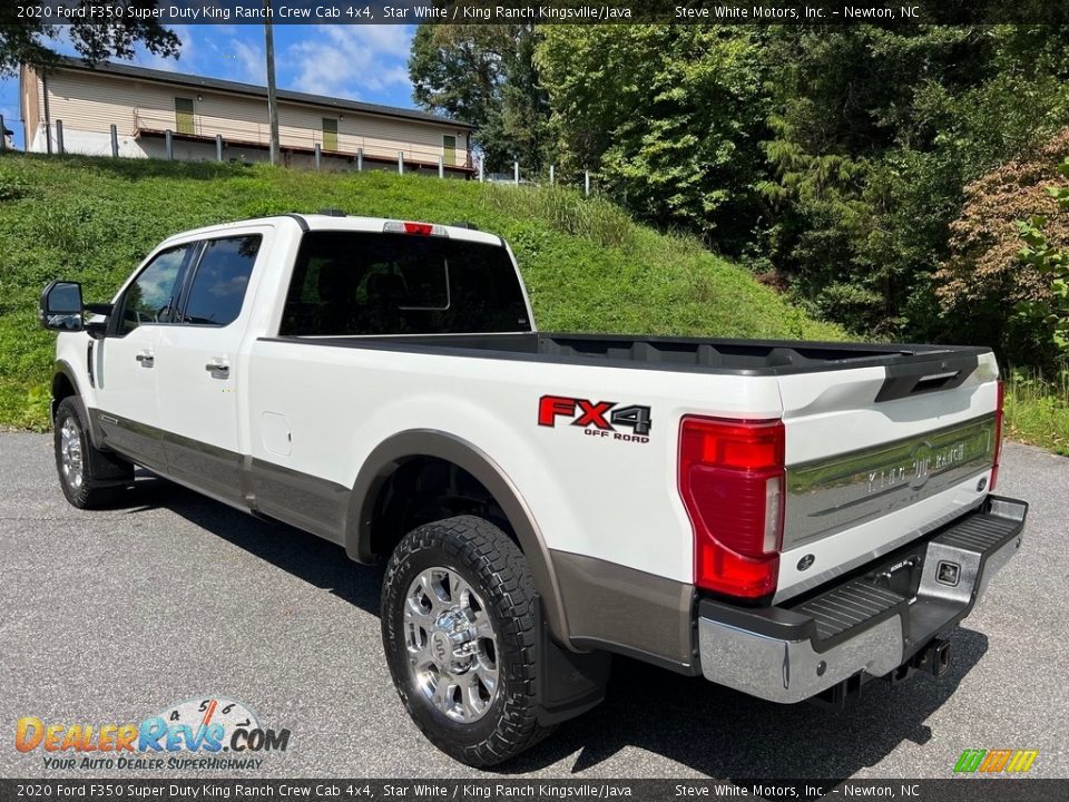 2020 Ford F350 Super Duty King Ranch Crew Cab 4x4 Star White / King Ranch Kingsville/Java Photo #11