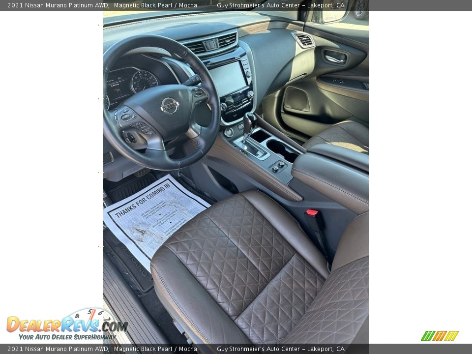 Front Seat of 2021 Nissan Murano Platinum AWD Photo #13