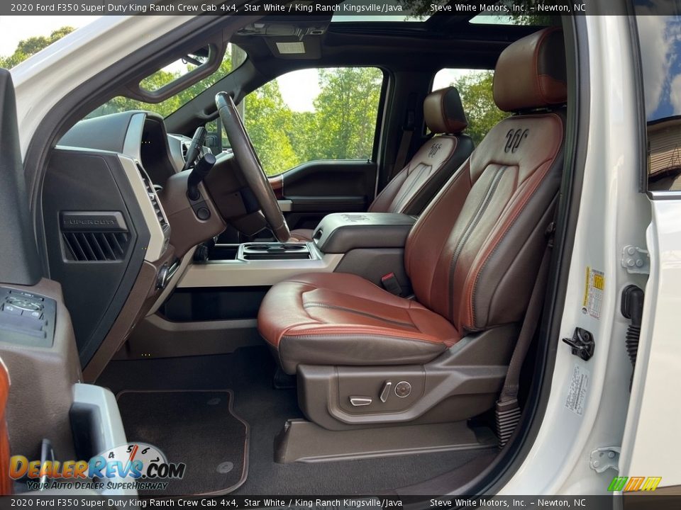 King Ranch Kingsville/Java Interior - 2020 Ford F350 Super Duty King Ranch Crew Cab 4x4 Photo #15