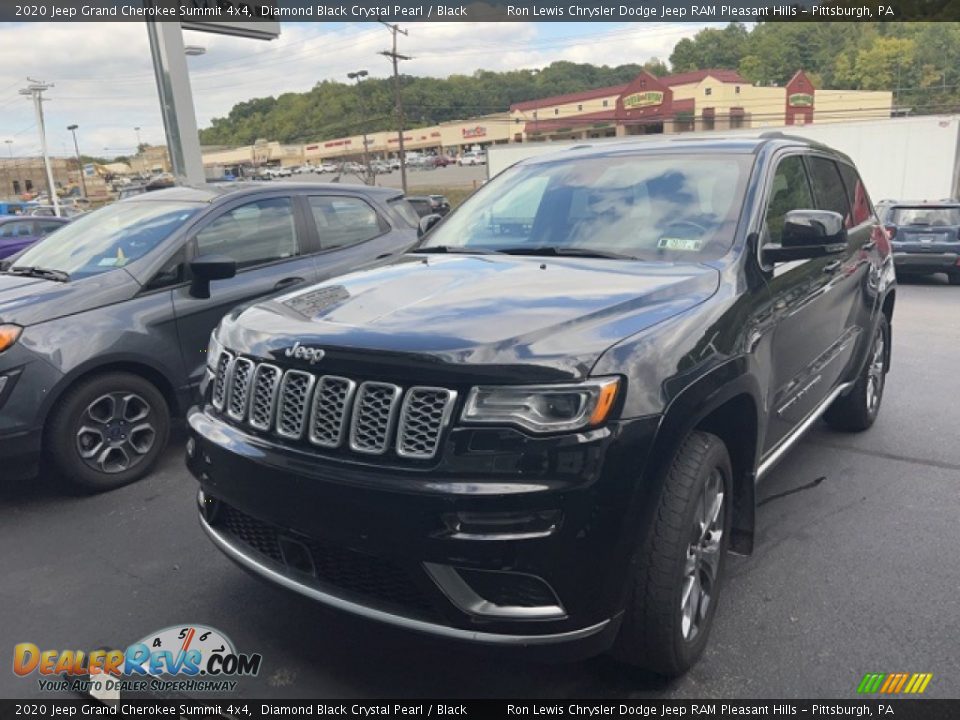 2020 Jeep Grand Cherokee Summit 4x4 Diamond Black Crystal Pearl / Black Photo #1