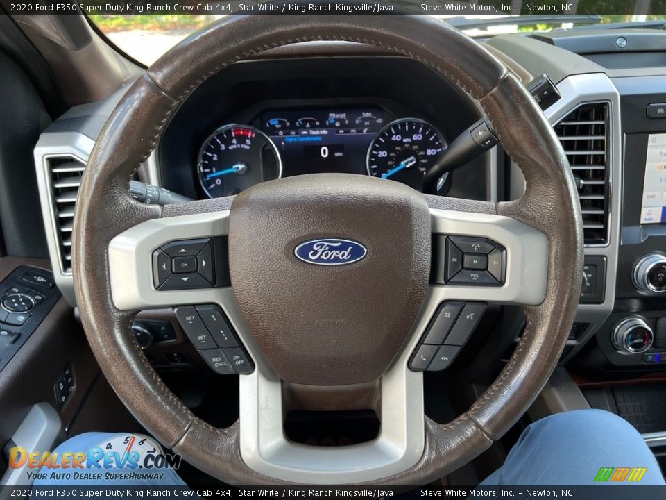 2020 Ford F350 Super Duty King Ranch Crew Cab 4x4 Steering Wheel Photo #22