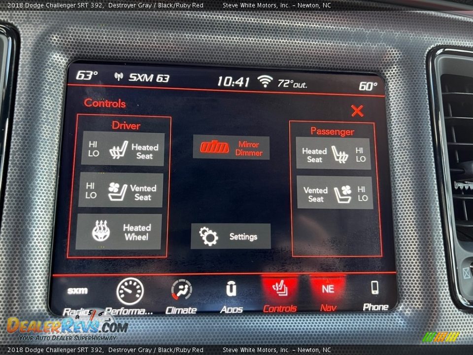 Controls of 2018 Dodge Challenger SRT 392 Photo #24