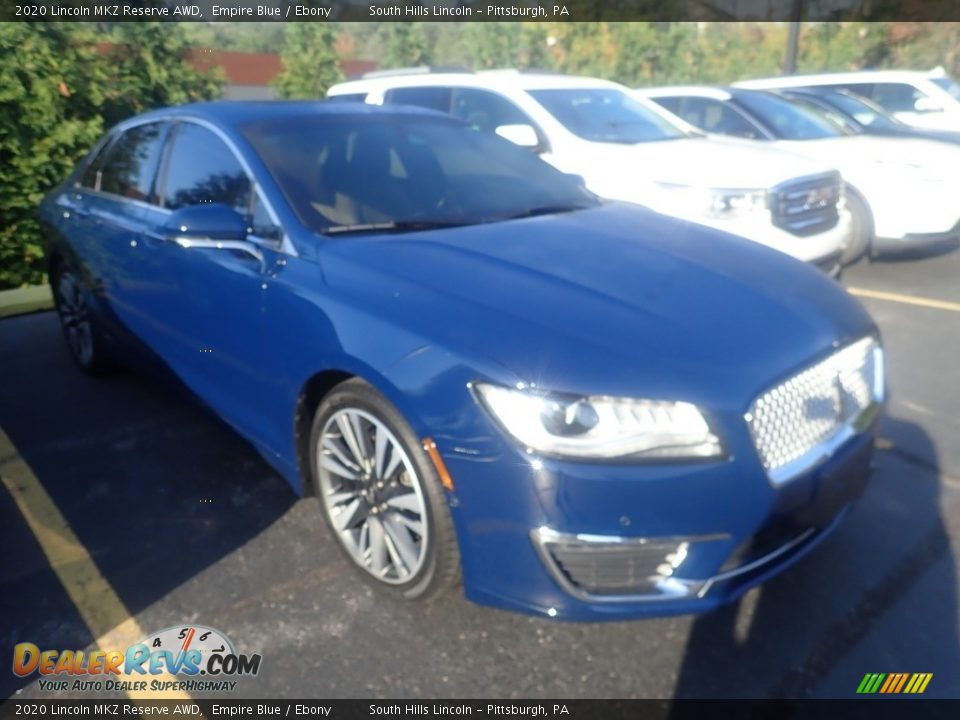 2020 Lincoln MKZ Reserve AWD Empire Blue / Ebony Photo #3