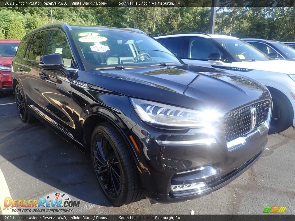 2021 Lincoln Aviator Reserve AWD Infinite Black / Ebony Photo #4