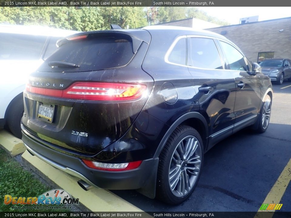 2015 Lincoln MKC Black Label AWD Black Tie / Black Label Jet Black/Fox Fire Photo #3