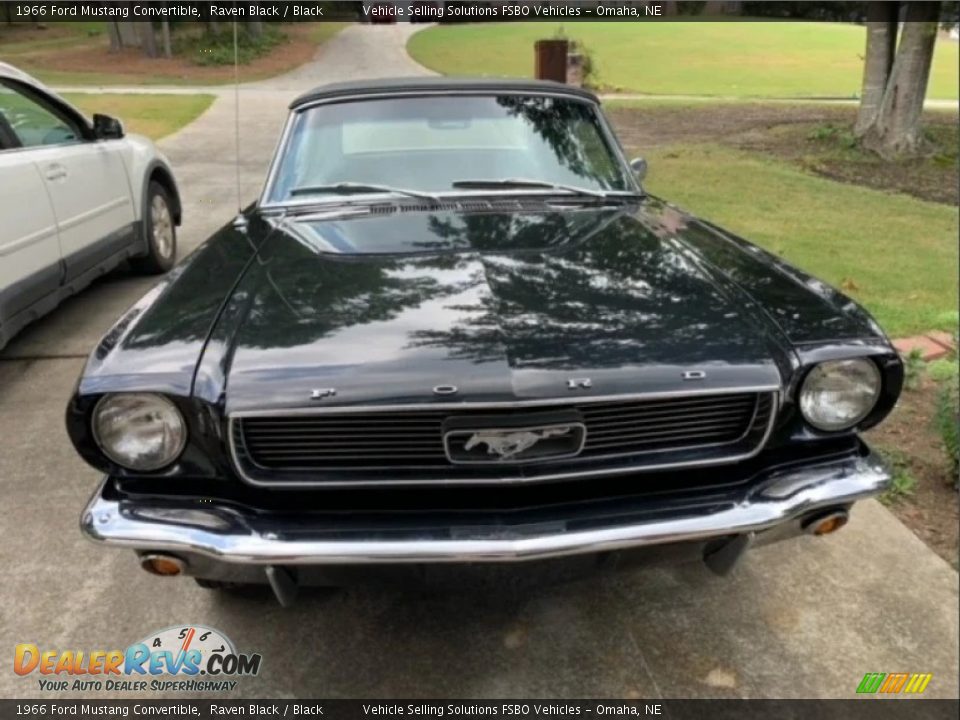 Raven Black 1966 Ford Mustang Convertible Photo #1
