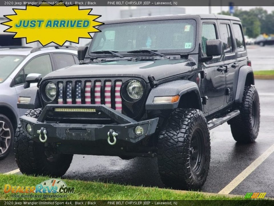 2020 Jeep Wrangler Unlimited Sport 4x4 Black / Black Photo #1
