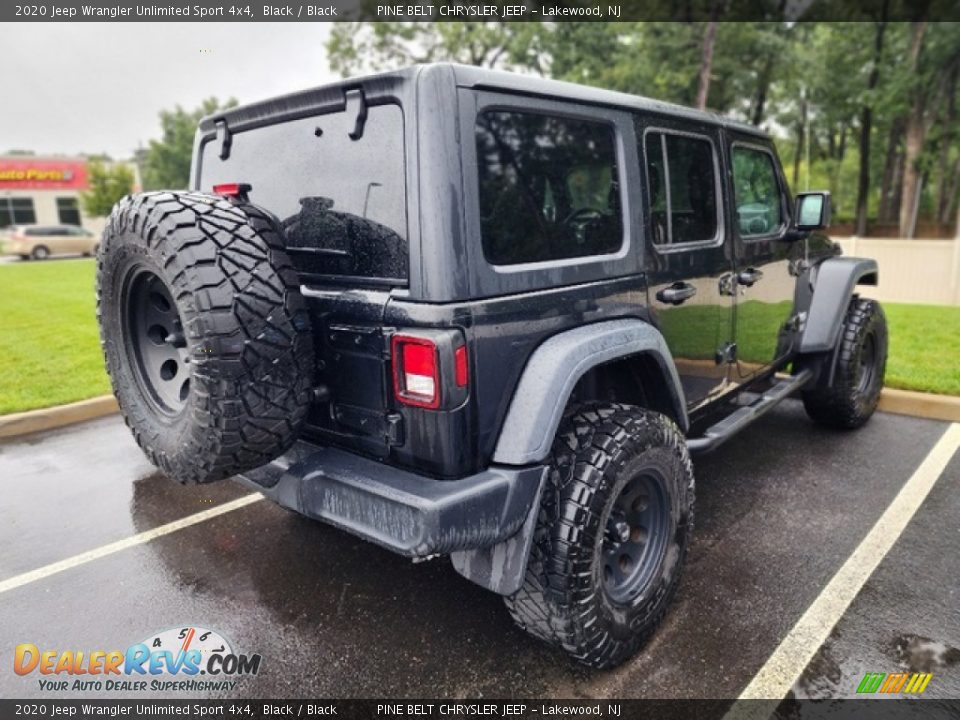 2020 Jeep Wrangler Unlimited Sport 4x4 Black / Black Photo #3