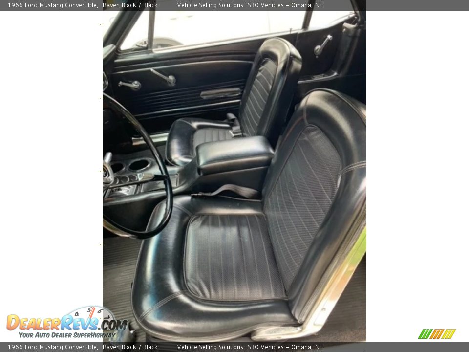 Black Interior - 1966 Ford Mustang Convertible Photo #3