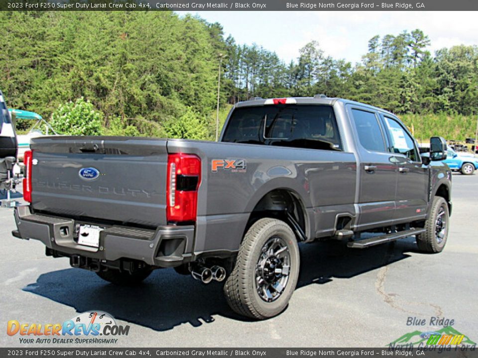 2023 Ford F250 Super Duty Lariat Crew Cab 4x4 Carbonized Gray Metallic / Black Onyx Photo #5