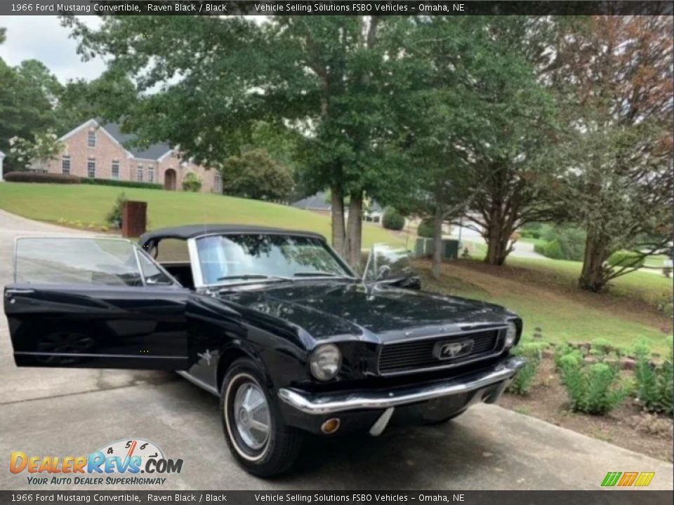 Raven Black 1966 Ford Mustang Convertible Photo #6
