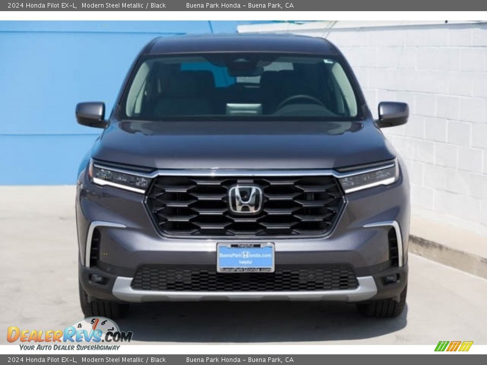 2024 Honda Pilot EX-L Modern Steel Metallic / Black Photo #3