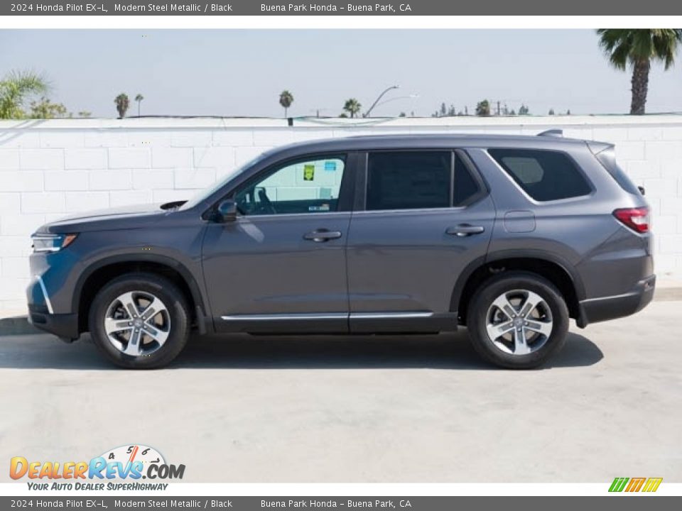 Modern Steel Metallic 2024 Honda Pilot EX-L Photo #4