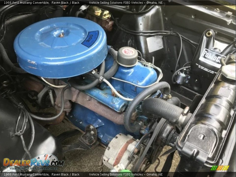 1966 Ford Mustang Convertible 200 ci. Inline 6 cylinder Engine Photo #10