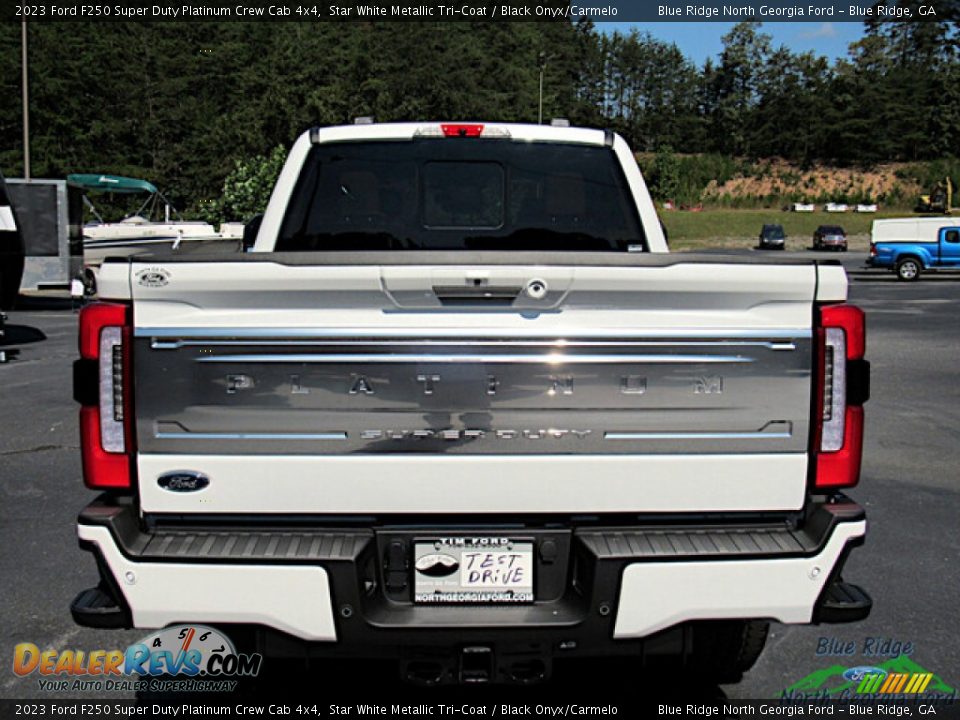 Star White Metallic Tri-Coat 2023 Ford F250 Super Duty Platinum Crew Cab 4x4 Photo #4