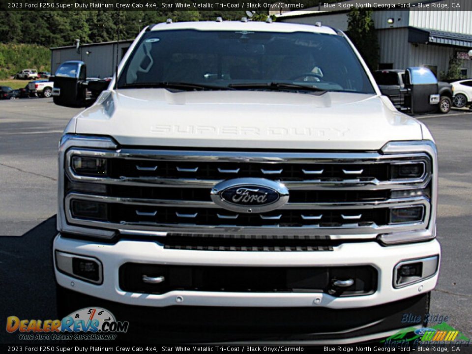 Star White Metallic Tri-Coat 2023 Ford F250 Super Duty Platinum Crew Cab 4x4 Photo #8