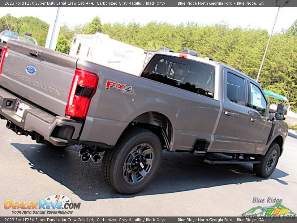 2023 Ford F250 Super Duty Lariat Crew Cab 4x4 Carbonized Gray Metallic / Black Onyx Photo #29