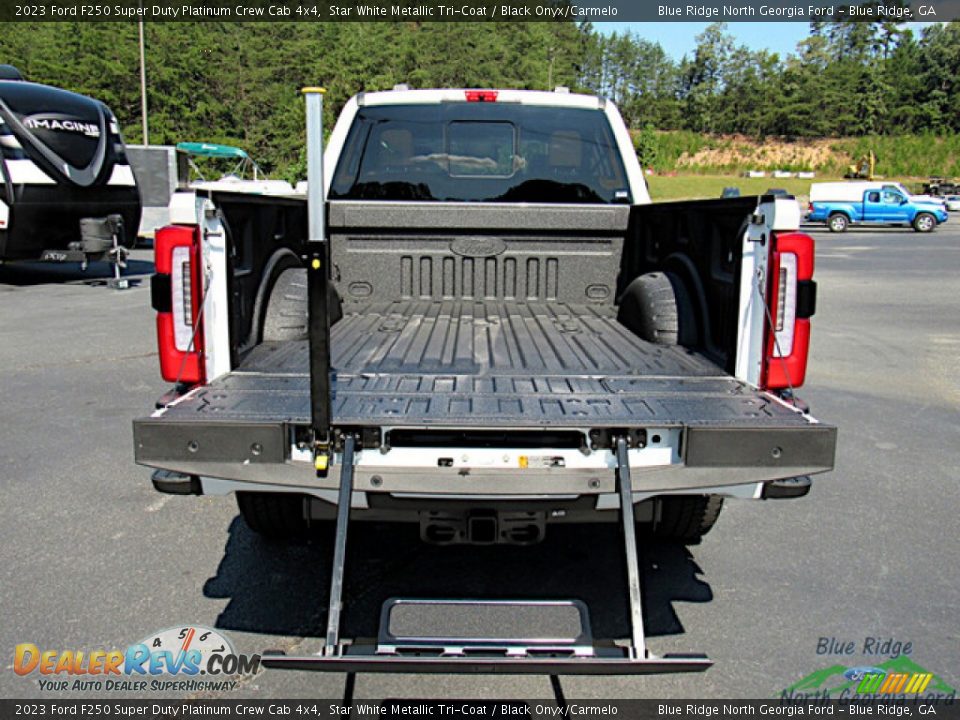 2023 Ford F250 Super Duty Platinum Crew Cab 4x4 Star White Metallic Tri-Coat / Black Onyx/Carmelo Photo #14