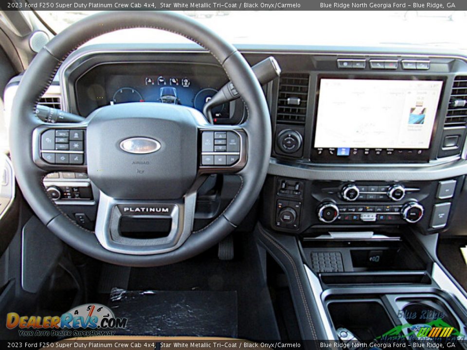 Dashboard of 2023 Ford F250 Super Duty Platinum Crew Cab 4x4 Photo #15