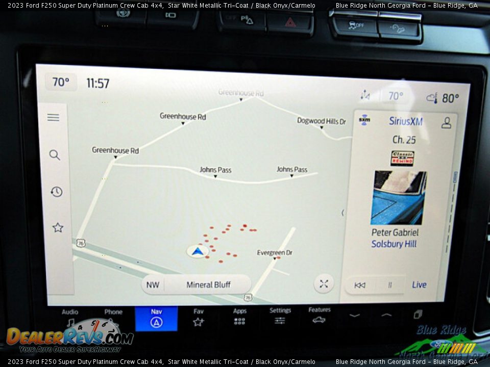 Navigation of 2023 Ford F250 Super Duty Platinum Crew Cab 4x4 Photo #18