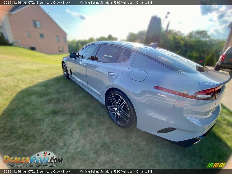 2023 Kia Stinger GT2 Steel Matte Gray / Black Photo #24