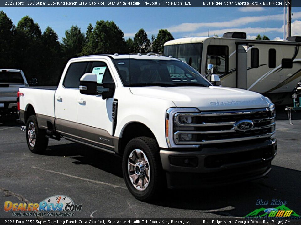 Front 3/4 View of 2023 Ford F350 Super Duty King Ranch Crew Cab 4x4 Photo #8