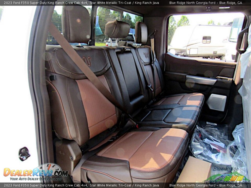 Rear Seat of 2023 Ford F350 Super Duty King Ranch Crew Cab 4x4 Photo #13
