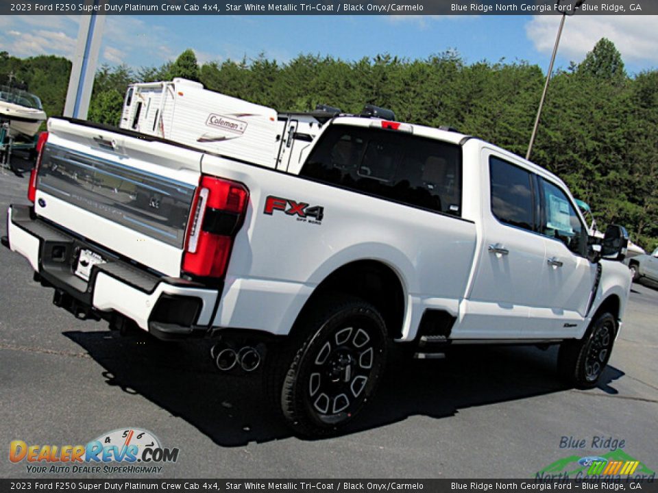 2023 Ford F250 Super Duty Platinum Crew Cab 4x4 Star White Metallic Tri-Coat / Black Onyx/Carmelo Photo #29