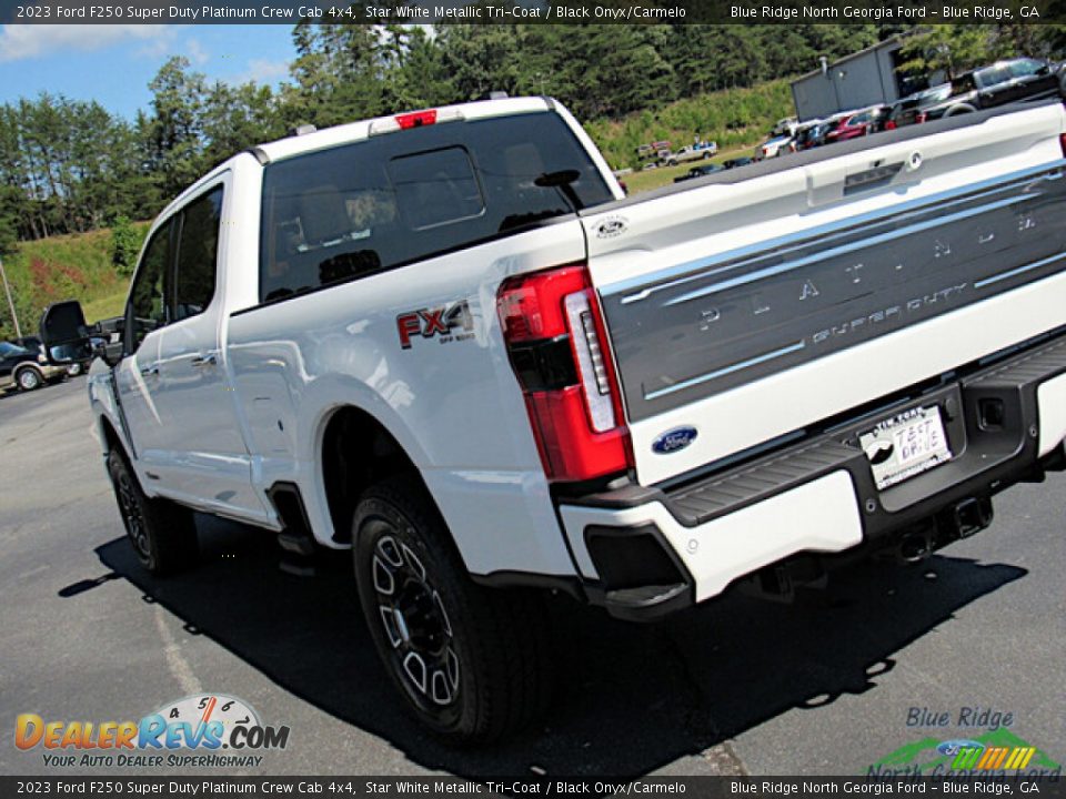 2023 Ford F250 Super Duty Platinum Crew Cab 4x4 Star White Metallic Tri-Coat / Black Onyx/Carmelo Photo #30