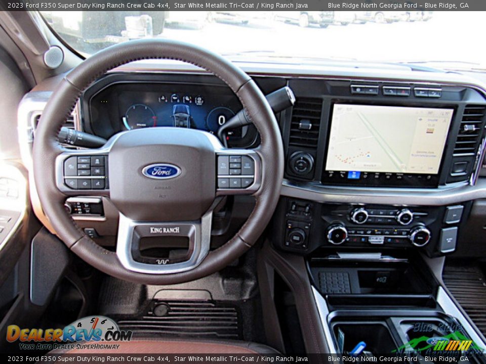 Dashboard of 2023 Ford F350 Super Duty King Ranch Crew Cab 4x4 Photo #16