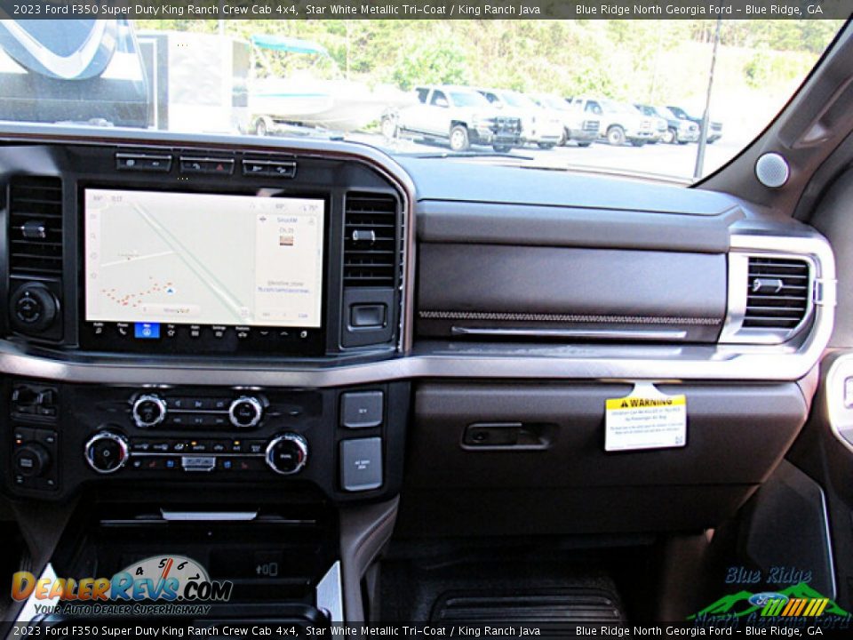 Dashboard of 2023 Ford F350 Super Duty King Ranch Crew Cab 4x4 Photo #17