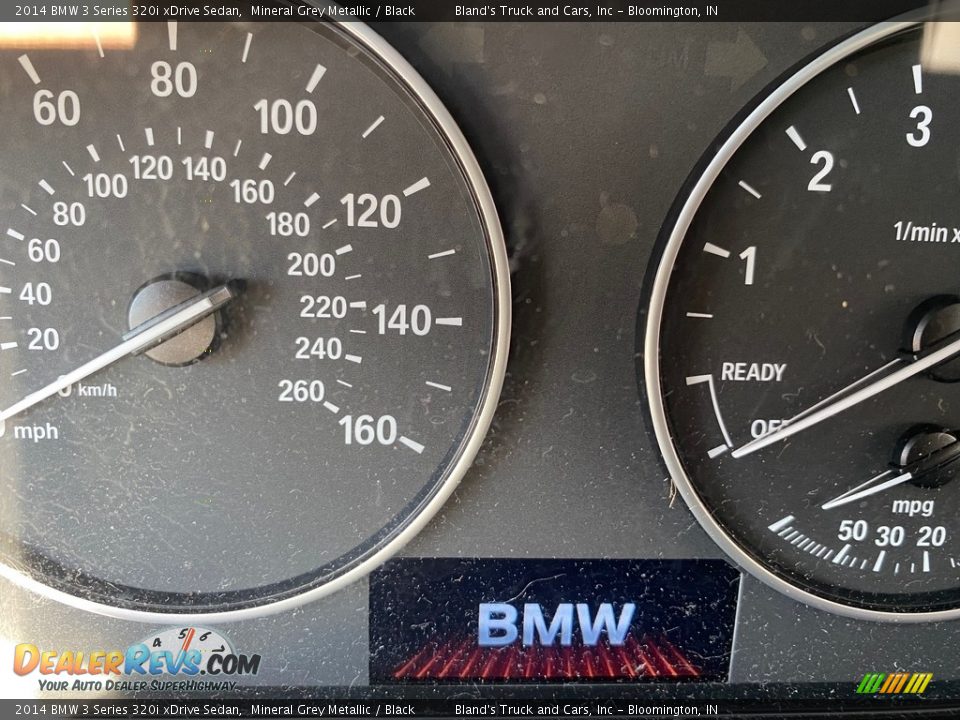 2014 BMW 3 Series 320i xDrive Sedan Mineral Grey Metallic / Black Photo #26