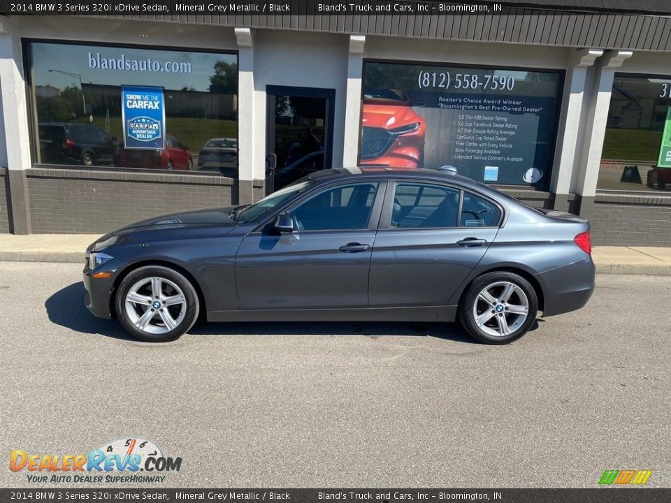 2014 BMW 3 Series 320i xDrive Sedan Mineral Grey Metallic / Black Photo #28