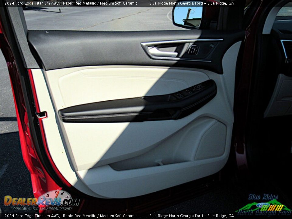 2024 Ford Edge Titanium AWD Rapid Red Metallic / Medium Soft Ceramic Photo #10