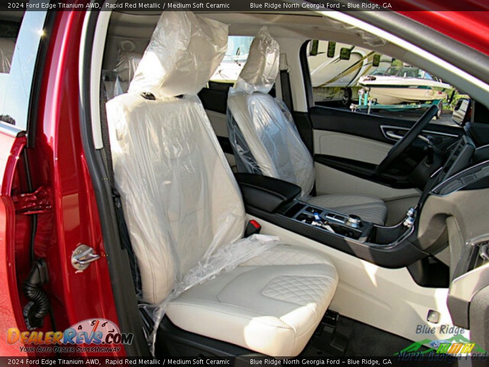 Medium Soft Ceramic Interior - 2024 Ford Edge Titanium AWD Photo #11