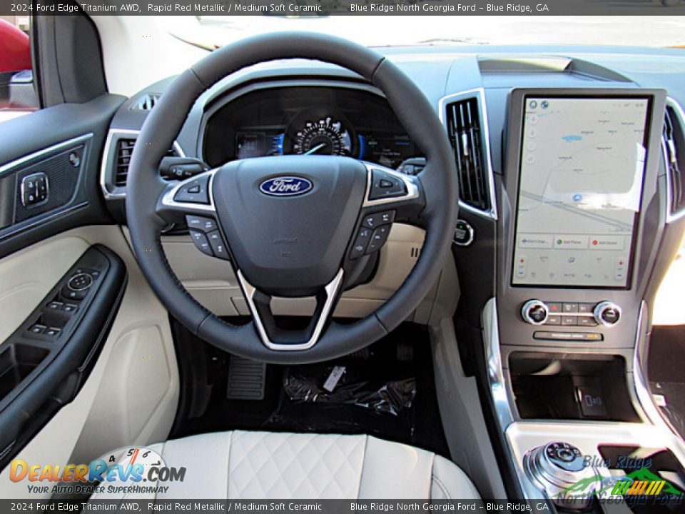 Dashboard of 2024 Ford Edge Titanium AWD Photo #14