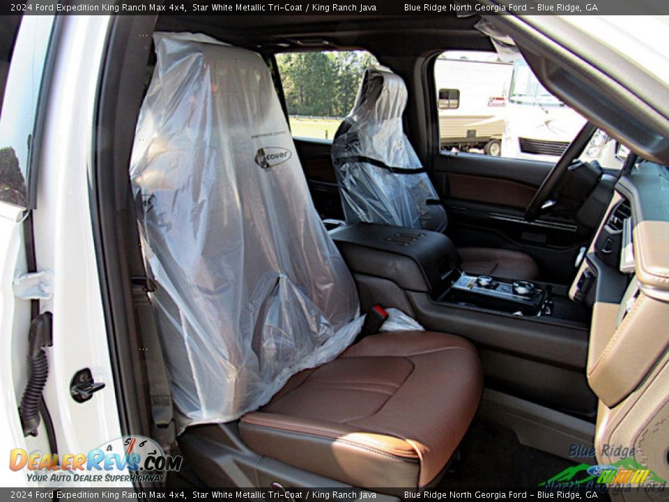 2024 Ford Expedition King Ranch Max 4x4 Star White Metallic Tri-Coat / King Ranch Java Photo #12
