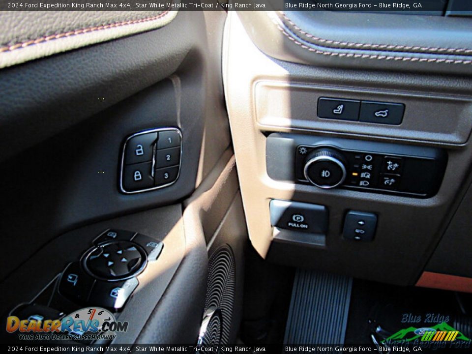 2024 Ford Expedition King Ranch Max 4x4 Star White Metallic Tri-Coat / King Ranch Java Photo #23