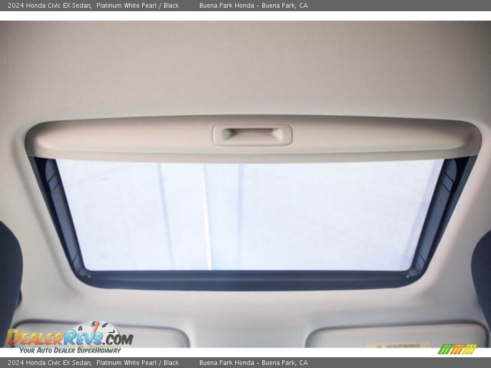 2024 Honda Civic EX Sedan Platinum White Pearl / Black Photo #25