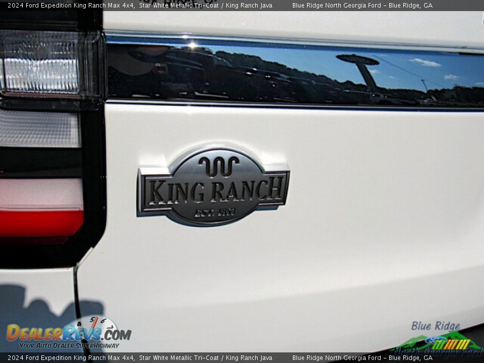 2024 Ford Expedition King Ranch Max 4x4 Star White Metallic Tri-Coat / King Ranch Java Photo #32