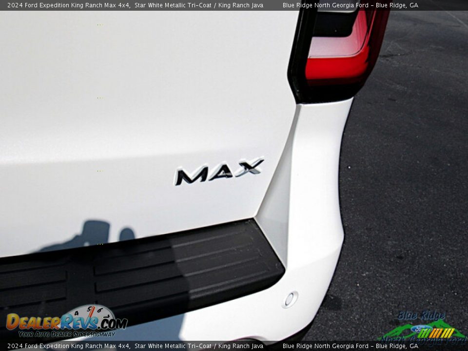 2024 Ford Expedition King Ranch Max 4x4 Star White Metallic Tri-Coat / King Ranch Java Photo #33