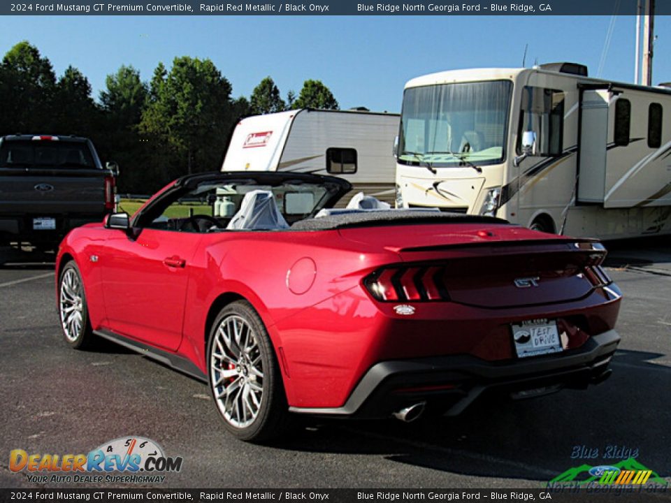 2024 Ford Mustang GT Premium Convertible Rapid Red Metallic / Black Onyx Photo #3