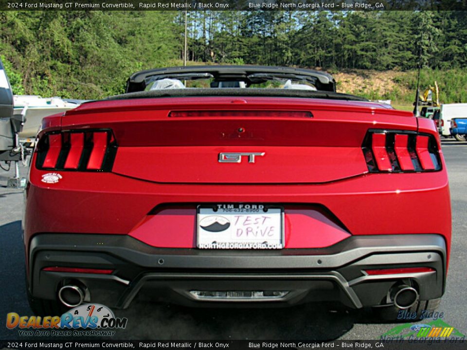 2024 Ford Mustang GT Premium Convertible Rapid Red Metallic / Black Onyx Photo #4