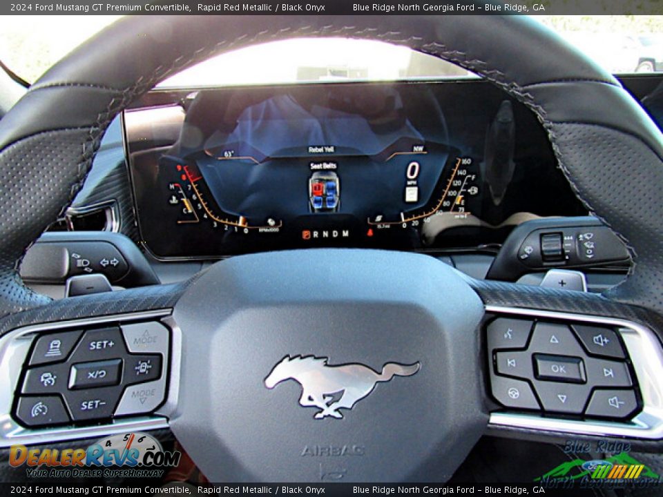 2024 Ford Mustang GT Premium Convertible Steering Wheel Photo #17