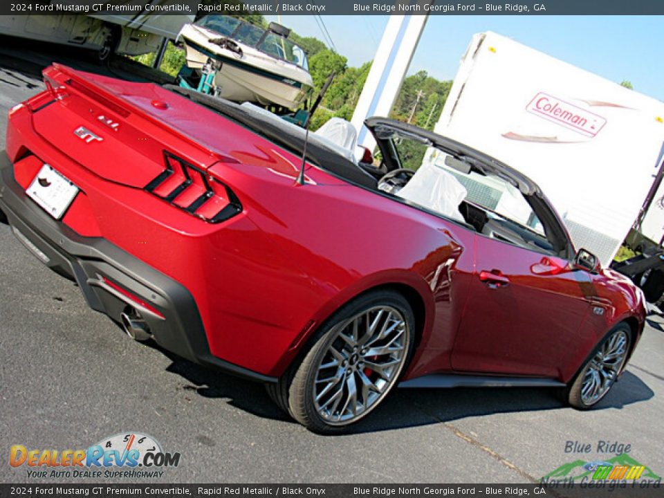 2024 Ford Mustang GT Premium Convertible Rapid Red Metallic / Black Onyx Photo #31